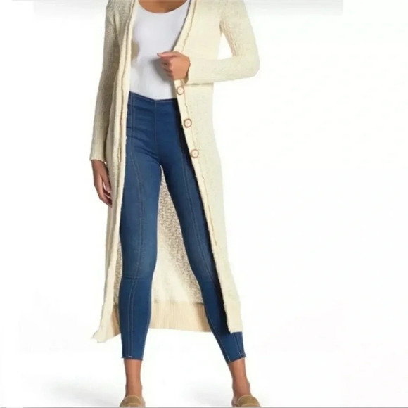 Free People Seamed Pull On Skinny Jeans Light Denim Size W 29 - Picture 10 of 10